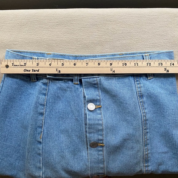 Woman’s Jean Denim Long Button Front Pencil Skirt NWT - Picture 6 of 10